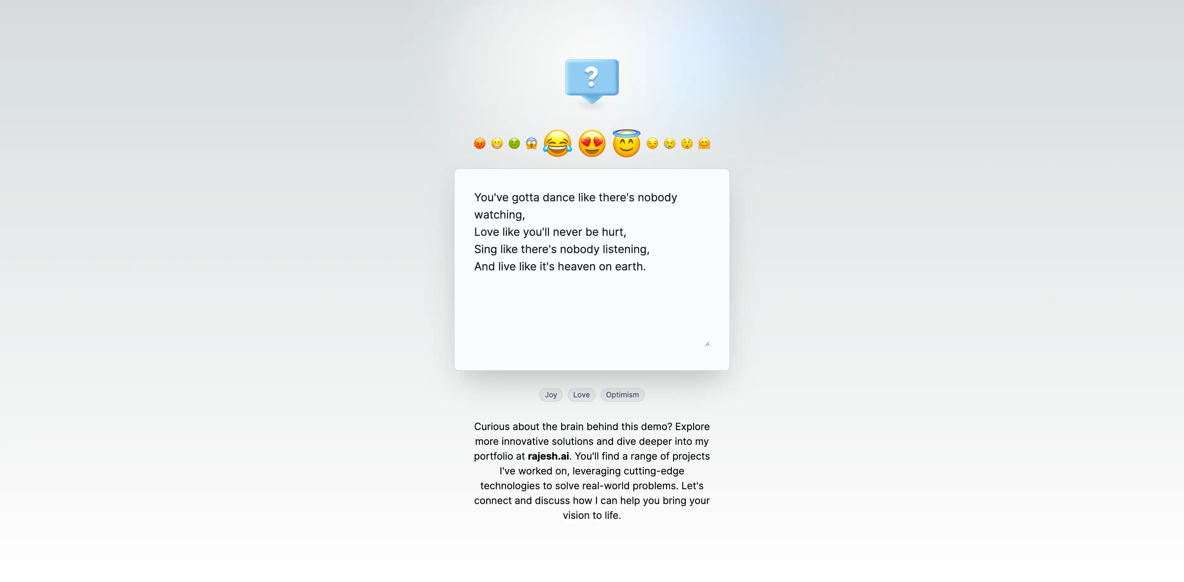  Sentiment Analysis Application with BERT, Emoji Feedback, Next.js, and Docker